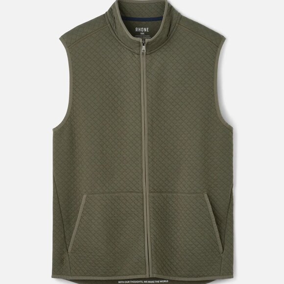 Rhone Green Gramercy Quilted Vest Size Medium - Picture 1 of 5